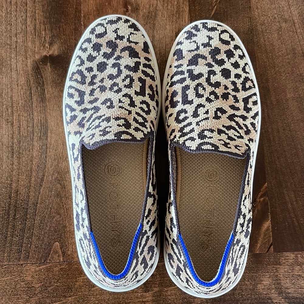*Discontinued* Rothy’s Camo Leopard Slip on Sneakers